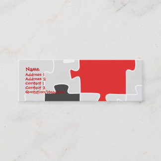 Mini Carte de visite de puzzle
