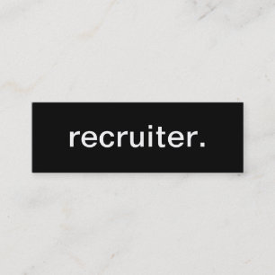Mini Carte de visite de recruteur