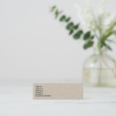 Mini Carte de visite de recyclage (Debout devant)