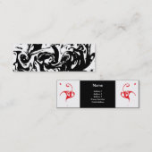 Mini Carte de visite de remous d'encre (Devant / Derrière)