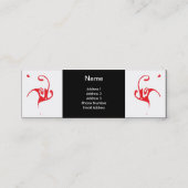 Mini Carte de visite de remous d'encre (Dos)