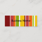 Mini carte de visite de rétros rayures (Dos)