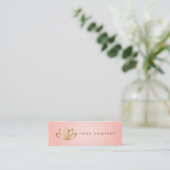 Mini Carte de visite de rose d'instructeur de yoga de (Debout devant)
