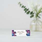 Mini carte de visite de roses lumineux (Debout devant)