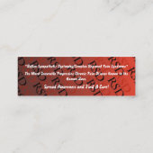 Mini Carte de visite de RSD (Dos)