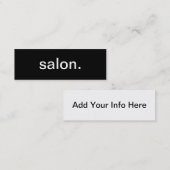 Mini Carte de visite de salon (Devant / Derrière)
