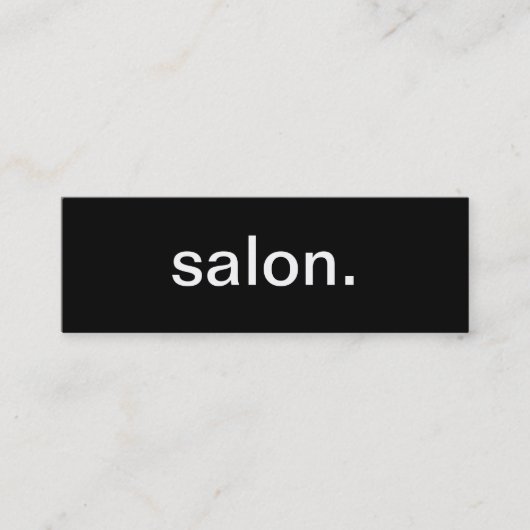 Mini Carte de visite de salon (Devant)