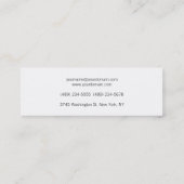 Mini Carte de visite de script élégant et élégant (Dos)