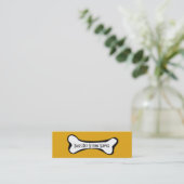 Mini Carte de visite de service pour animaux de compagn (Debout devant)