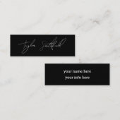 Mini carte de visite de signature (Devant / Derrière)