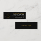 Mini Carte de visite de Signet de bibliothèque unique B (Devant / Derrière)