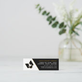 Mini Carte de visite de Signet de bibliothèque unique B (Debout devant)