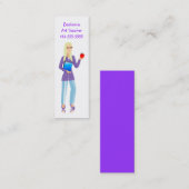 Mini Carte de visite de signet pour le professeur (Devant / Derrière)