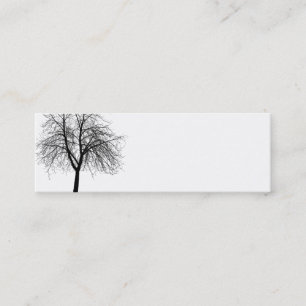 Mini Carte de visite de silhouette d'arbre
