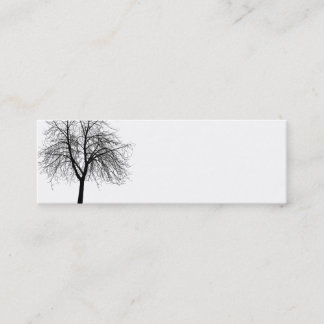 Mini Carte de visite de silhouette d'arbre