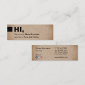 Mini Carte de visite de Social d'impression de Papier (Devant / Derrière)