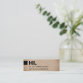 Mini Carte de visite de Social d'impression de Papier (Debout devant)