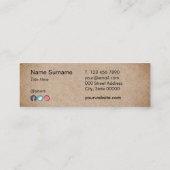 Mini Carte de visite de Social d'impression de Papier (Dos)