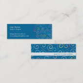 Mini Carte de visite de spirales (Devant / Derrière)
