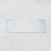 Mini Carte de visite de steward (hôtesse de l'air) (Dos)