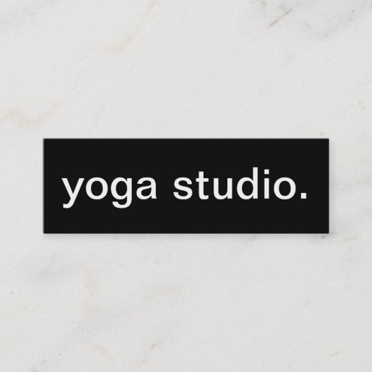 Mini Carte de visite de studio de yoga (Devant)
