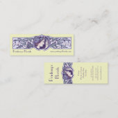 Mini Carte de visite de style de Nouveau d'art pour le (Devant / Derrière)