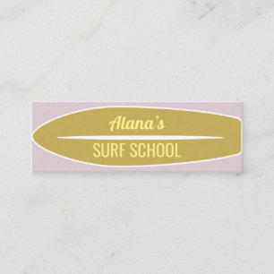 Mini Carte de visite de surf rétro