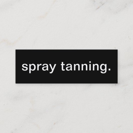 Mini Carte de visite de Tan de jet (Devant)