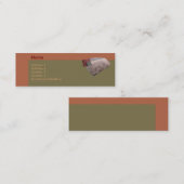 Mini Carte de visite de tapis (Devant / Derrière)