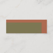 Mini Carte de visite de tapis (Dos)