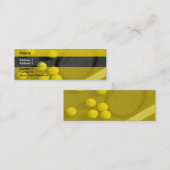 Mini Carte de visite de tennis (Devant / Derrière)