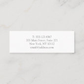 Mini Carte de visite de texture des traits (Dos)