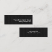 Mini carte de visite de texture en bois foncée (Devant / Derrière)