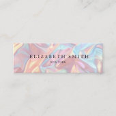 Mini Carte de visite de texture holographique moderne (Devant)