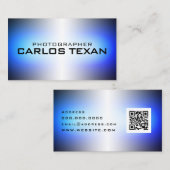 Mini carte de visite de texture métallique moderne (Devant / Derrière)