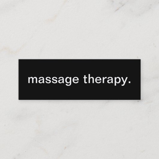 Mini Carte de visite de thérapie de massage (Devant)