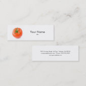 Mini Carte de visite de tomate (Devant / Derrière)