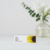 Mini Carte de visite de tournesol (Debout devant)