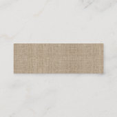 Mini Carte de visite de tournesol rustique (Dos)