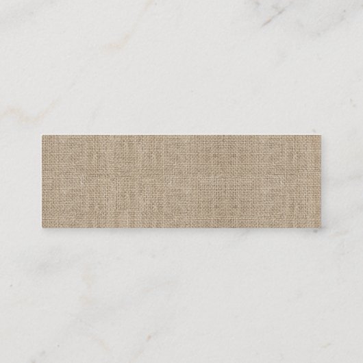 Mini Carte de visite de tournesol rustique (Dos)