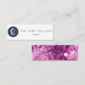 Mini carte de visite de tumblr (Devant / Derrière)