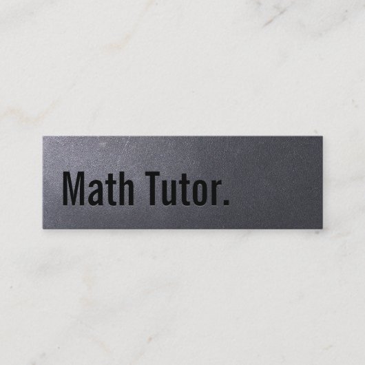 Mini Carte de visite de tuteur de maths de noir de (Devant)