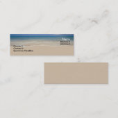 Mini Carte de visite de vacances (Devant / Derrière)