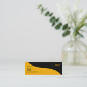 Mini Carte de visite de vague moderne (Debout devant)