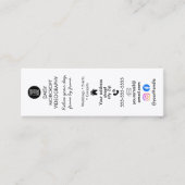 Mini Carte de visite de vidéaste de mariage en bande de (Devant)