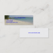 Mini Carte de visite de voyage (Devant / Derrière)