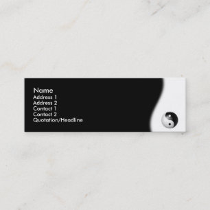 Mini Carte de visite de Yin-Yang