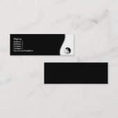 Mini Carte de visite de Yin-Yang (Devant / Derrière)
