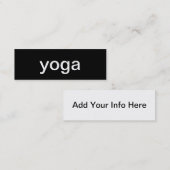 Mini Carte de visite de yoga (Devant / Derrière)