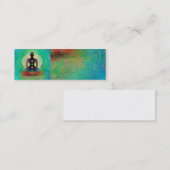 Mini Carte de visite de yoga de méditation (Devant / Derrière)